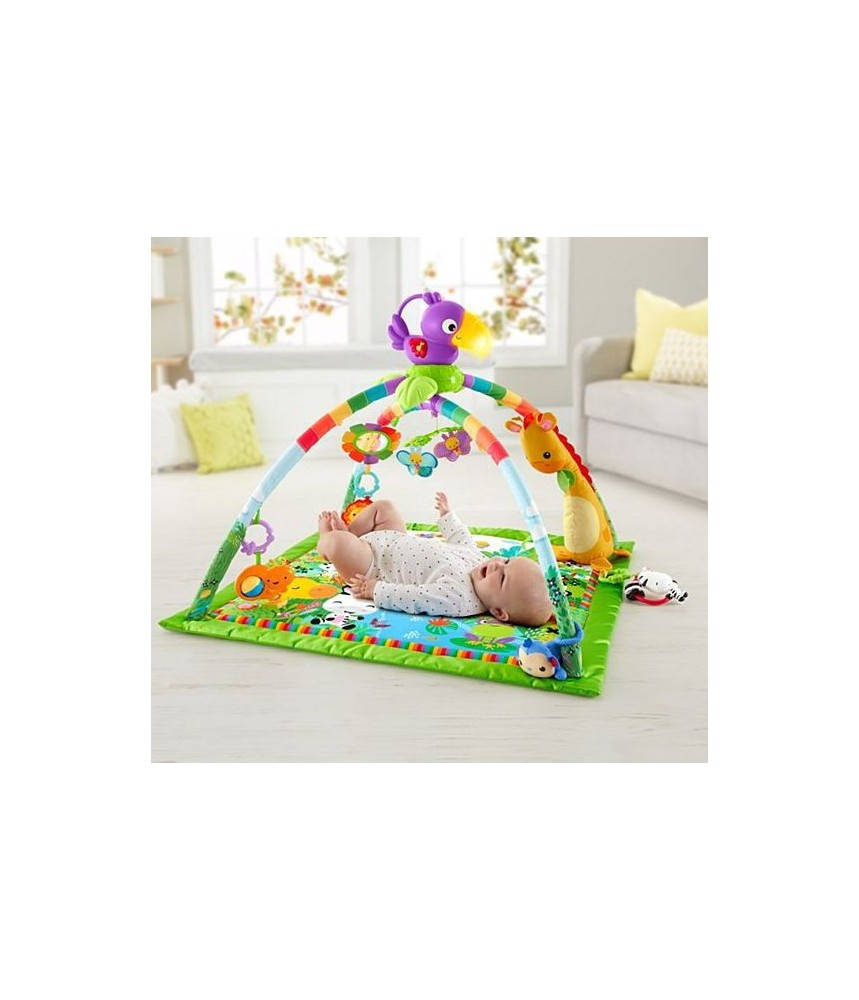 Fisher Price Rainforest Deluxe hrací deka s hrazdičkou