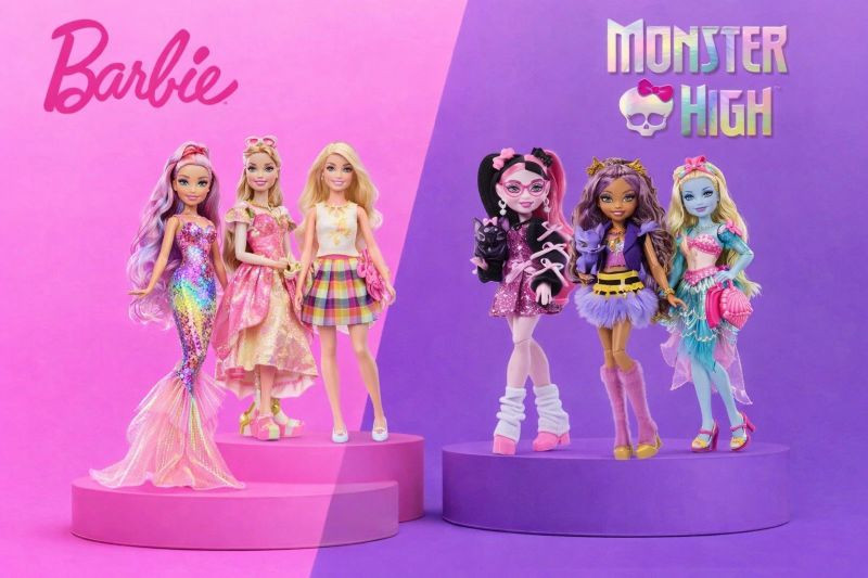 Objav obľúbené bábiky Barbie a Monster High na jednom mieste.
